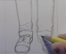 Mark Crilley漫画教程:鞋的画法