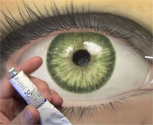 Mark Crilley漫画教程:写实眼睛混合上色方法