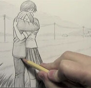 Mark Crilley漫画教程:拥抱的画法