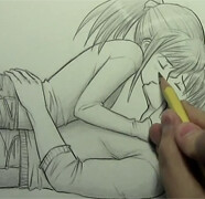 Mark Crilley漫画教程:亲吻姿势的画法