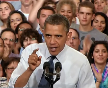奥巴马让学生给国会发短信:你们的声音能带来改变